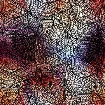 Seamless pattern Paisley. Illustrazione stock