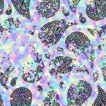 Seamless pattern Paisley. Illustrazione stock