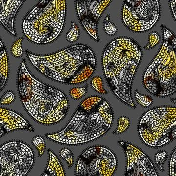 Seamless pattern Paisley. イラスト素材