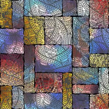 Seamless pattern Paisley. 스톡 일러스트