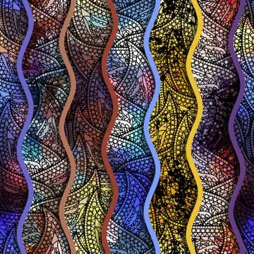 Seamless pattern Paisley. Illustrazione stock