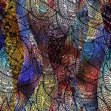 Seamless pattern Paisley. Illustrazione stock