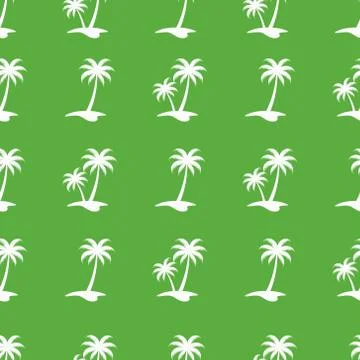 Seamless pattern with palm. Can use for textile, wallpaper, background, and w Stock Illustration