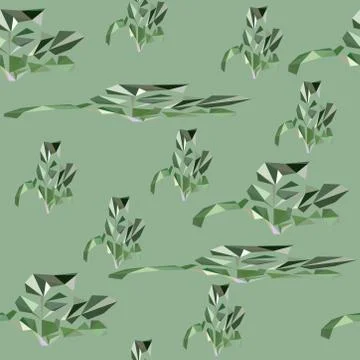 Seamless pattern with palm leaves and parrots.Colorful Nature seamless backgr Illustrazione stock