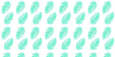 Seamless pattern with palm leaves background vector. Floral pattern, Tropic.. Illustrazione stock