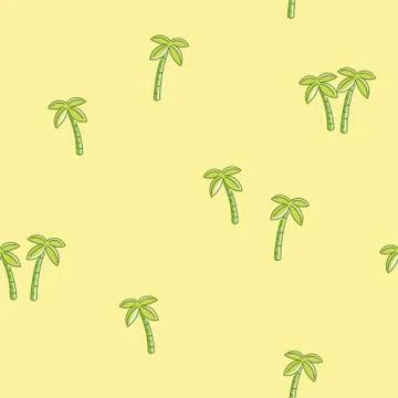 Seamless pattern palm tree Stock Illustration
