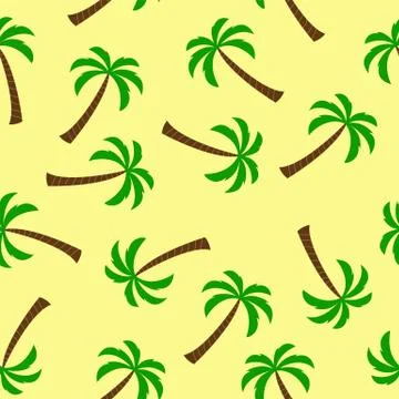 Seamless pattern with palm trees. Ideal solution for fabric and packaging des Illustrazione stock
