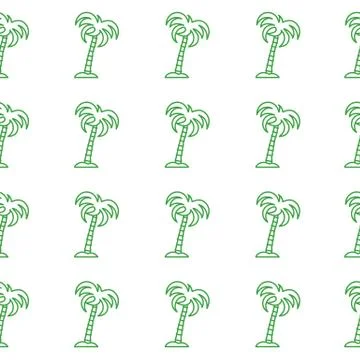 Seamless pattern with palm trees. 스톡 일러스트