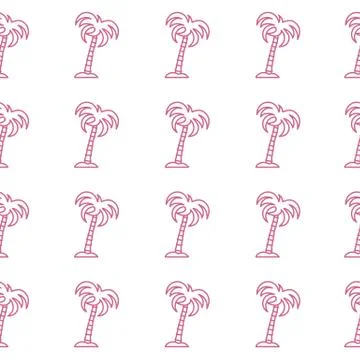 Seamless pattern with palm trees. Stock-Illustration