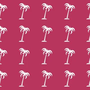 Seamless pattern with palm trees. Stock-Illustration
