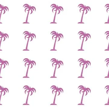 Seamless pattern with palm trees. イラスト素材