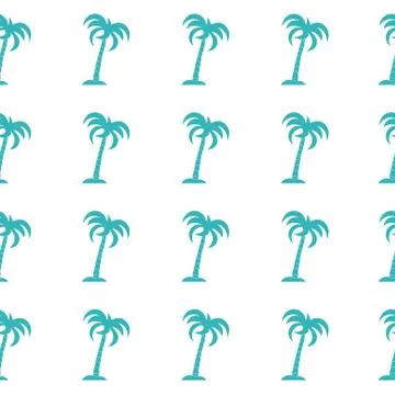 Seamless pattern with palm trees. Stock-Illustration