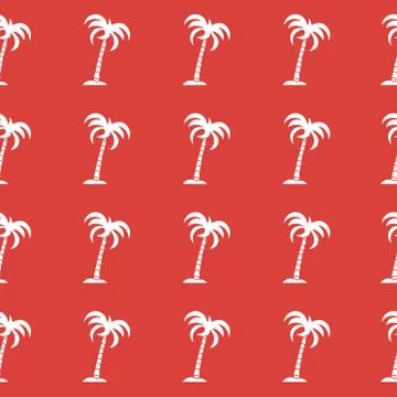 Seamless pattern with palm trees. Stock Illustration