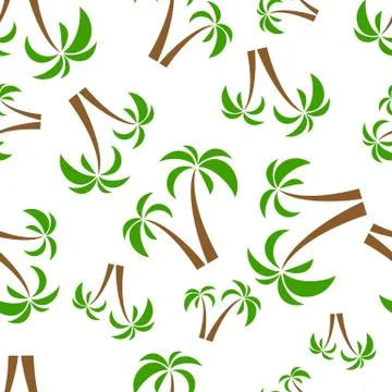 Seamless pattern palms Stock-Illustration