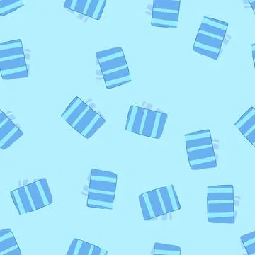 Seamless pattern pamper spa towel cartoon vector Stock Illustration