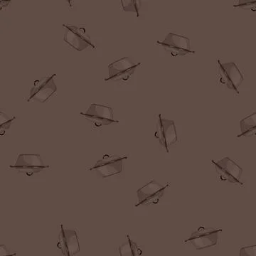 Seamless pattern pan iron skillet cartoon vector Stock Illustration