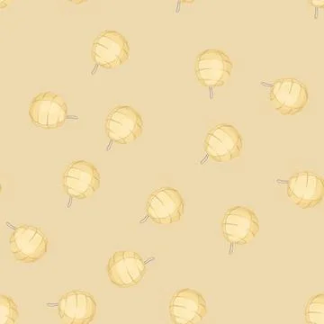 Seamless pattern paper asian lantern cartoon vector Stockillustratie
