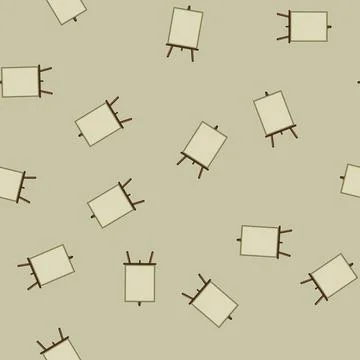 Seamless pattern paper easel cartoon vector Stock Illustration