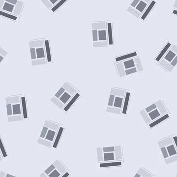 Seamless pattern paper financial newspaper cartoon vector Stock Illustration