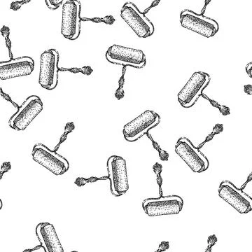 Seamless pattern paper ink blotter sketch hand drawn Stock Illustration