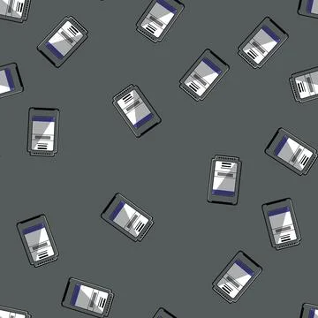 Seamless pattern paper ink cartridge cartoon vector 스톡 일러스트