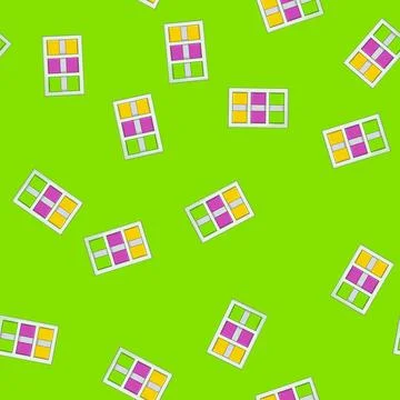 Seamless pattern paper note sticker cartoon vector sign Stock Illustration