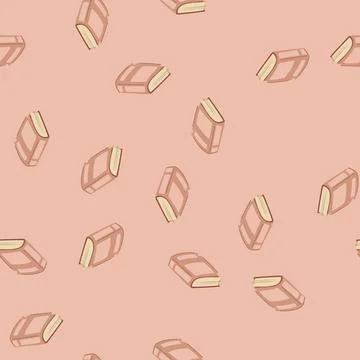 Seamless pattern paper old book cartoon vector Illustrazione stock