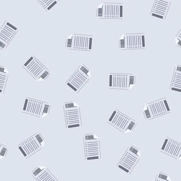 Seamless pattern paper receipt cartoon vector Illustrazione stock
