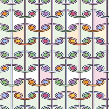 Seamless pattern like paper scrolls Illustrazione stock