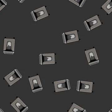 Seamless pattern paperwork cut shredder cartoon vector Stock Illustration