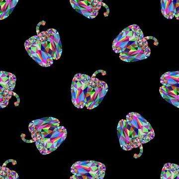 Seamless pattern a paprika Stock Illustration