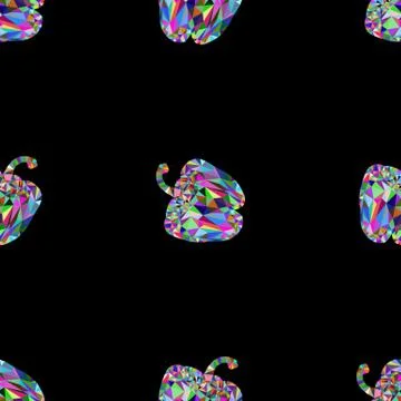 Seamless pattern a paprika Stock Illustration