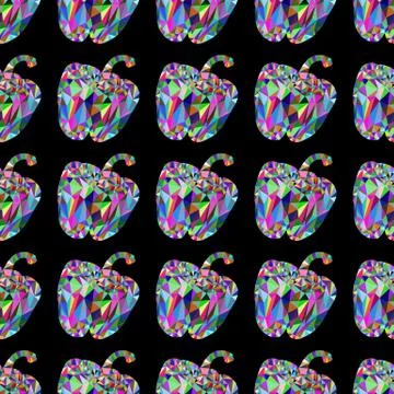 Seamless pattern a paprika Stock Illustration