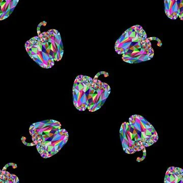 Seamless pattern a paprika Stock Illustration