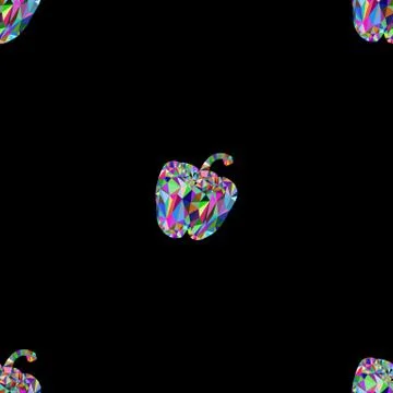 Seamless pattern a paprika Stock Illustration