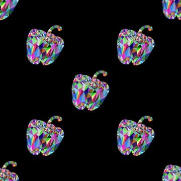 Seamless pattern a paprika Stock Illustration