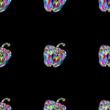 Seamless pattern a paprika Stock Illustration