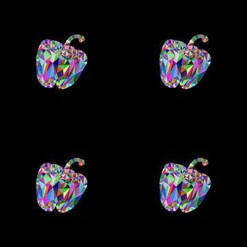 Seamless pattern a paprika Stock Illustration