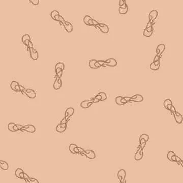 Seamless pattern paracord rope cartoon vector Stockillustratie