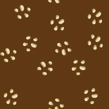 Seamless pattern Parasitic worms floating on white background Illustration