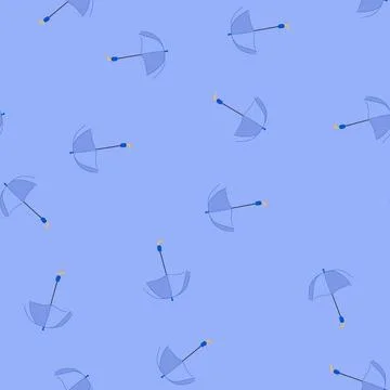 Seamless pattern parasol umbrella cartoon vector Stock Illustration