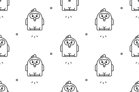 Seamless pattern with Parrots Stock Illustration