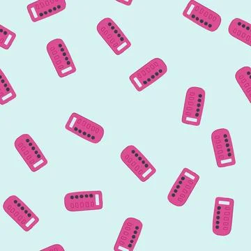 Seamless pattern participation voting clicker cartoon vector Stock Illustration