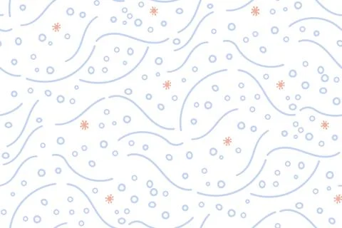 Seamless pattern with particles and air direction 스톡 일러스트