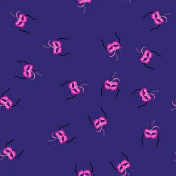 Seamless pattern party carnival mask cartoon vector 스톡 일러스트