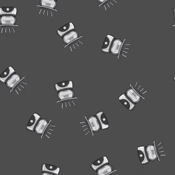 Seamless pattern party fondue cheese cartoon vector Stock Illustration