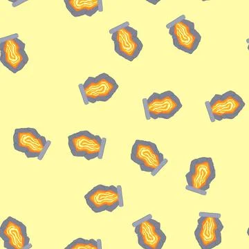 Seamless pattern passage magic door portal cartoon vector Stock Illustration