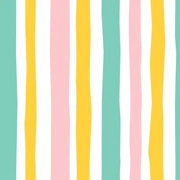 Seamless pattern with pastel-colored stripes Stock Illustration