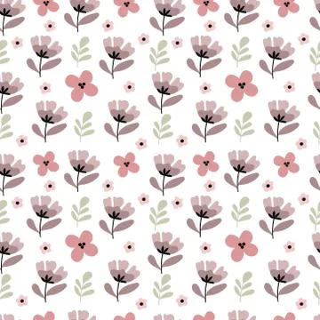Seamless pattern in pastel colors. Spring mood. Calm colors. イラスト素材