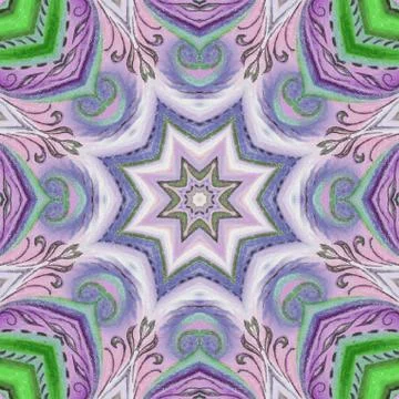 Seamless pattern, pastel paintings Stock Illustration